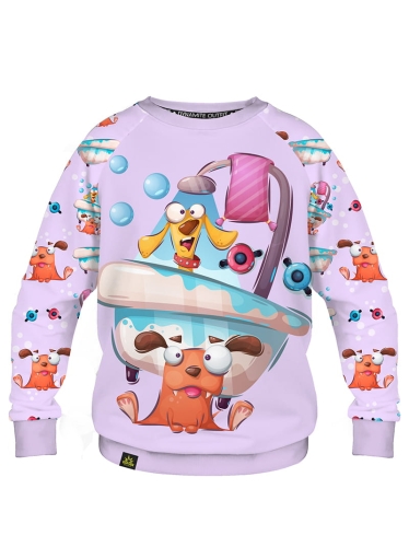 bluza dziecięca dresowa psiaki w wannie
