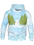 Bluza sportowa męska z kapturem Let It Snow
