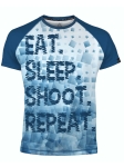 Koszulka sportowa męska eat sleep