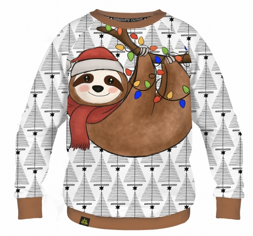 bluza dziecięca świateczna Leniwiec